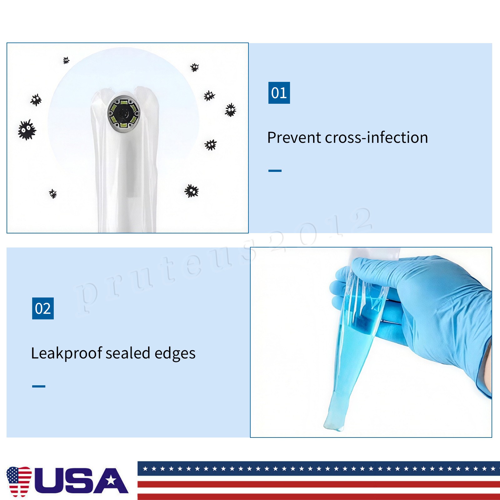 50-2500 Intraoral Camera Protective Sleeve Sheath Cover Disposable A04-6A Dental