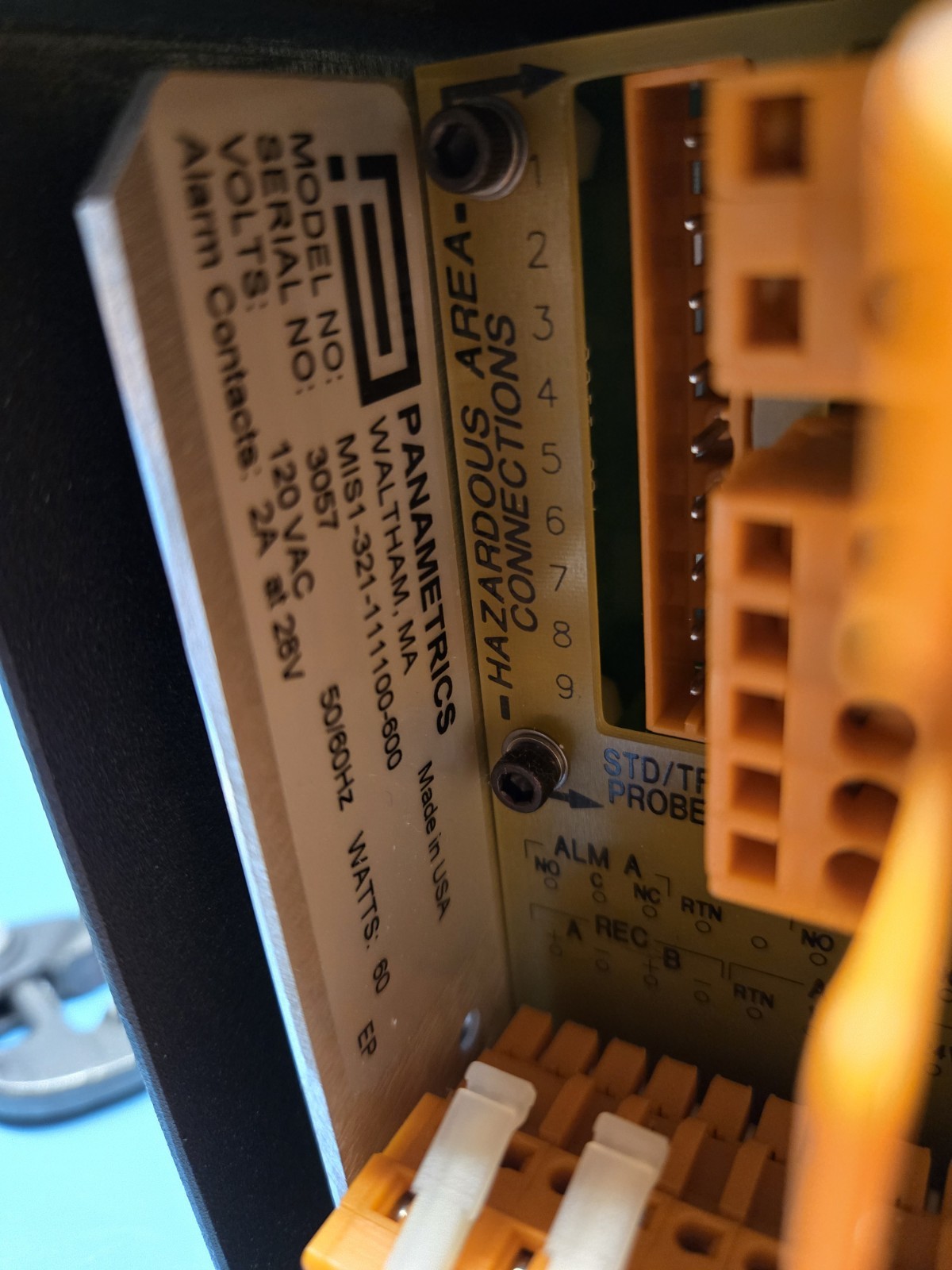 Panametrics moisture analyzer MIS1-321-111100-600