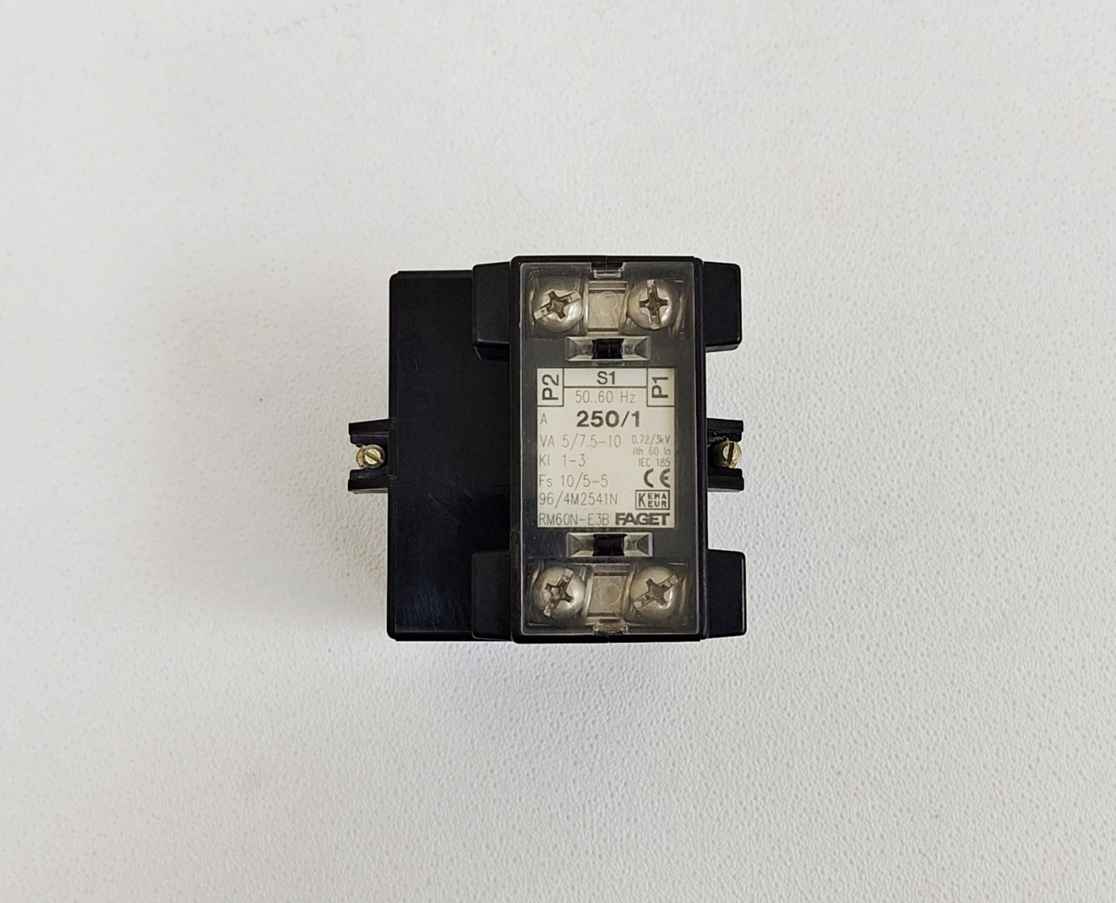 Faget 250/1 / RM60N-E3B Current Transformer (Lot of 2 pcs)