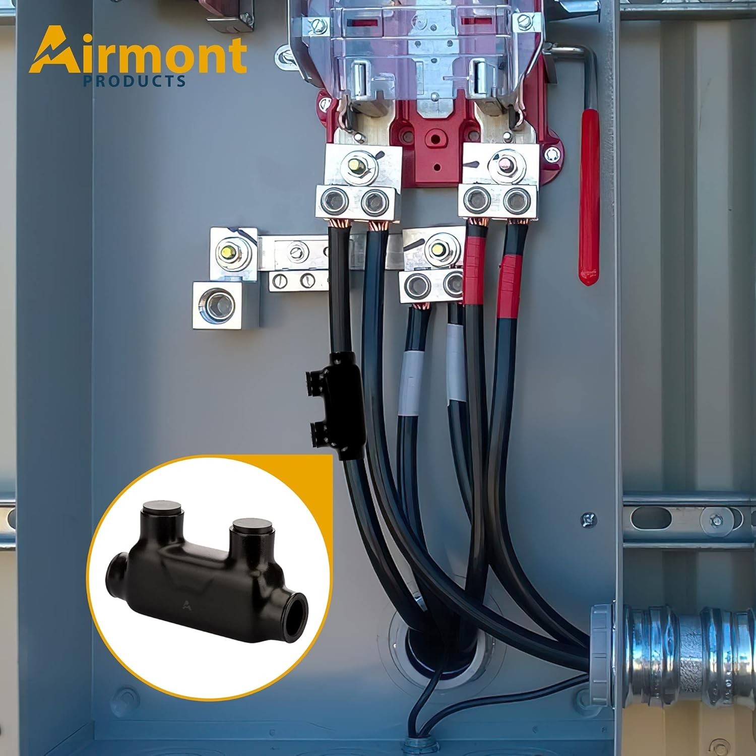 Black In-Line Splice Connector 2-14 Wire Range Pre-Filled Oxide Inhibitor
