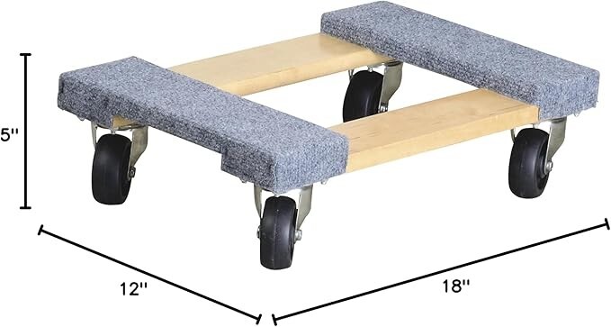 Mover’s Dolly – 1,000-Lb. Capacity, 18in.L x 12in.W