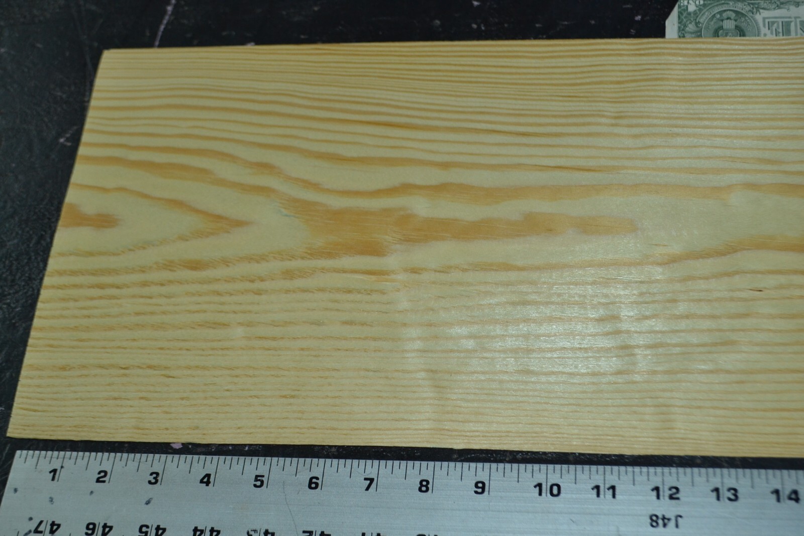 Yellow Pine Raw Wood Veneer Sheet 9.5 x 33 inches 1/42nd N5942-89