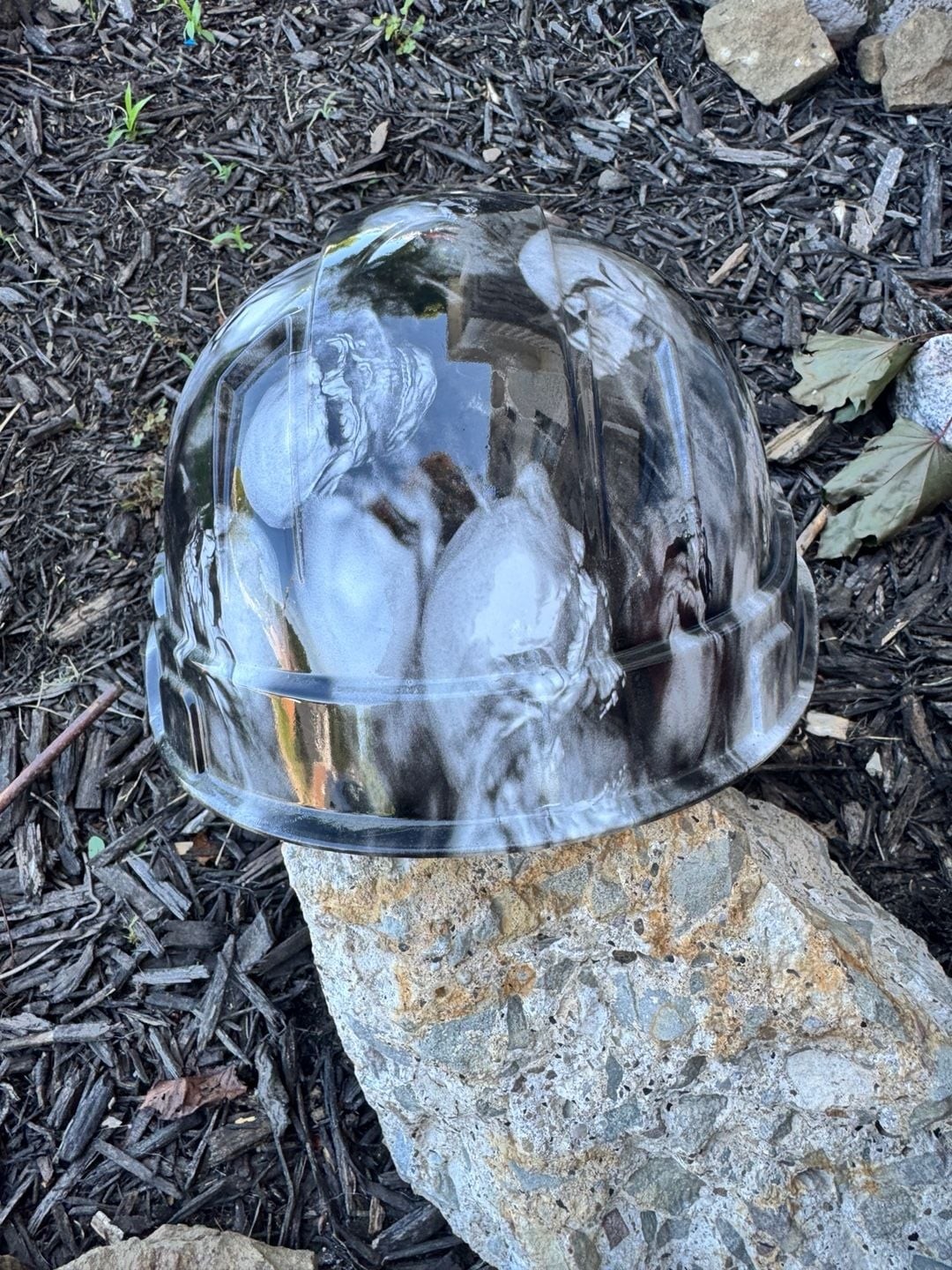 Pyramex Skull Pattern Hydro-Dipped Hard Hat shell only
