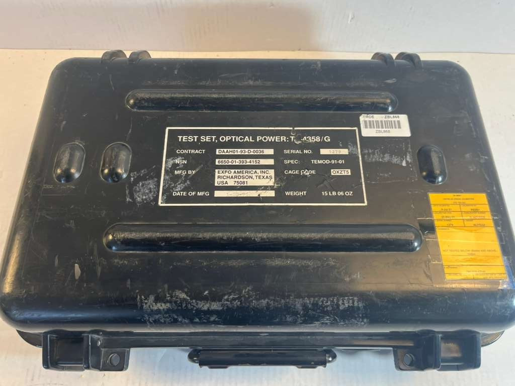 EXFO FOT-90A, FLS-210B Fiberoptic Power Meter Optical Power Test Set S-4358/G