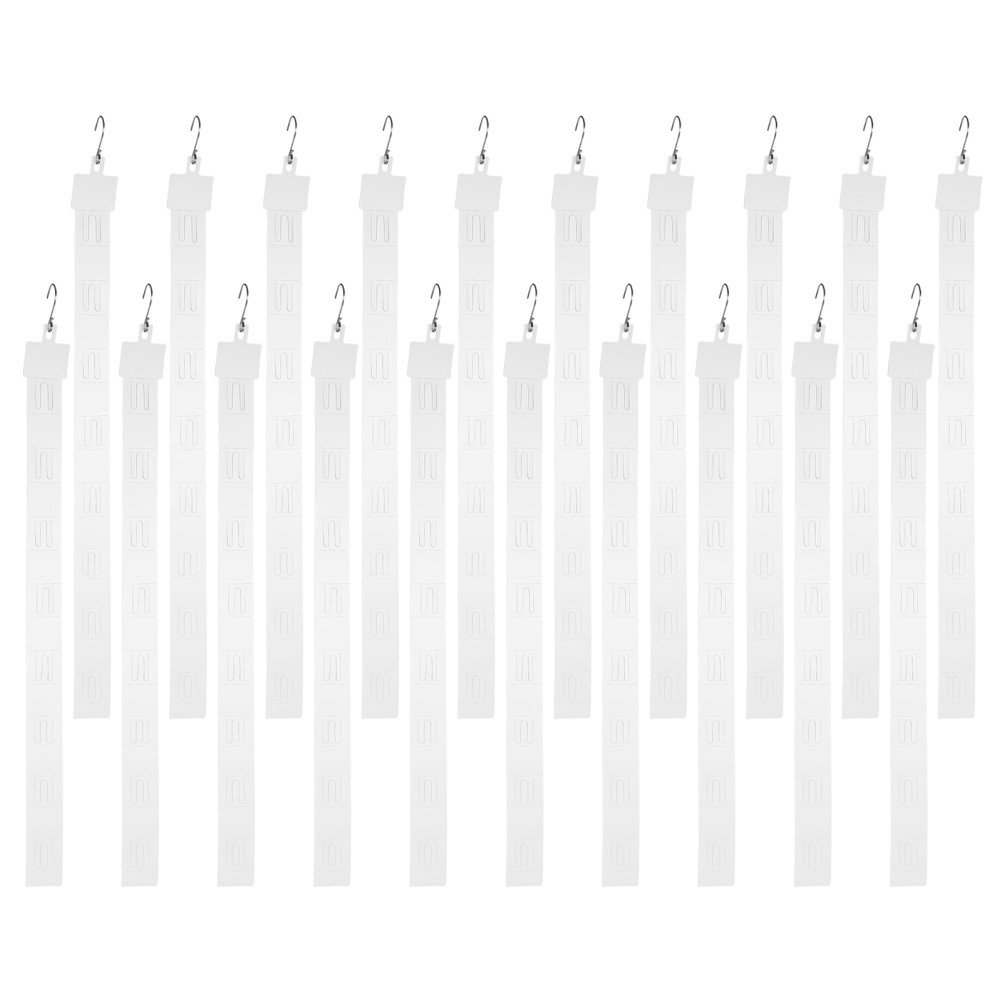 50Pcs Retail Hanging Merchandise Strips: 20″ Hanging Strip with Hooks, 8