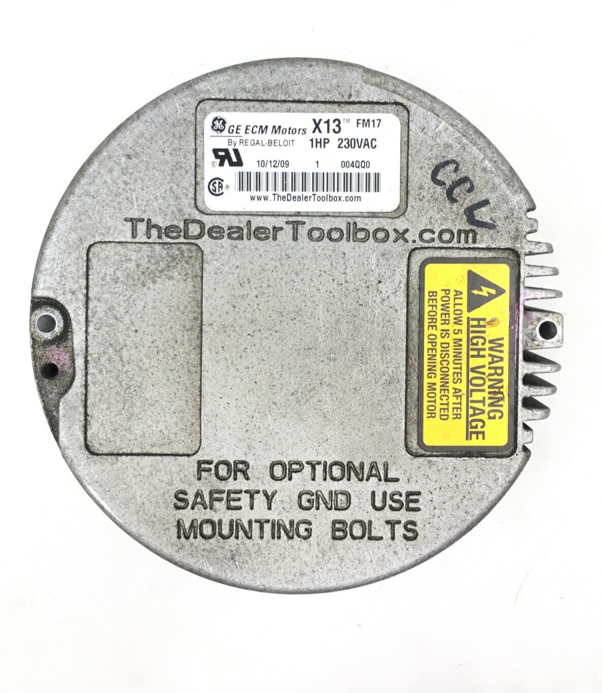 GE X13 ECM FM17 230VAC 1HP CCW Lead End rotation used tested #Z334