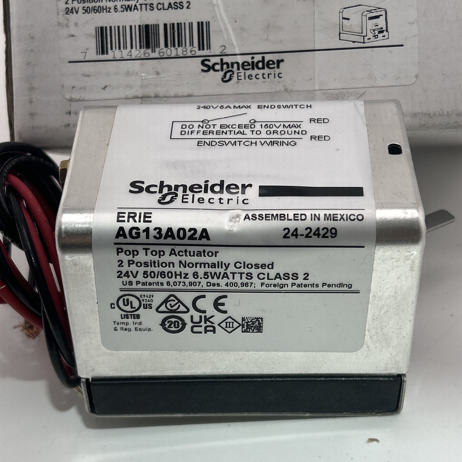 AG13A02A Schneider Electric N/C Act.,On/Off,24V,End Switch OEM 24-2417