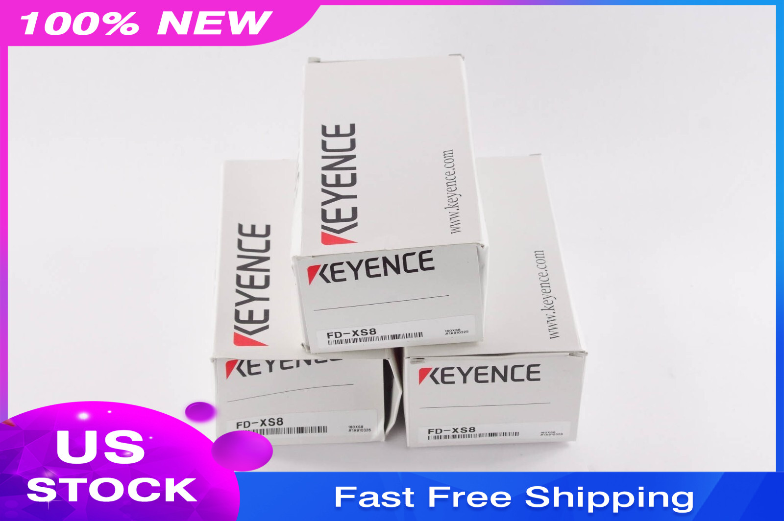 1pcs KEYENCE FD-XS8 / FDXS8 Sensor head Maximum rated flow rate 8 L/min