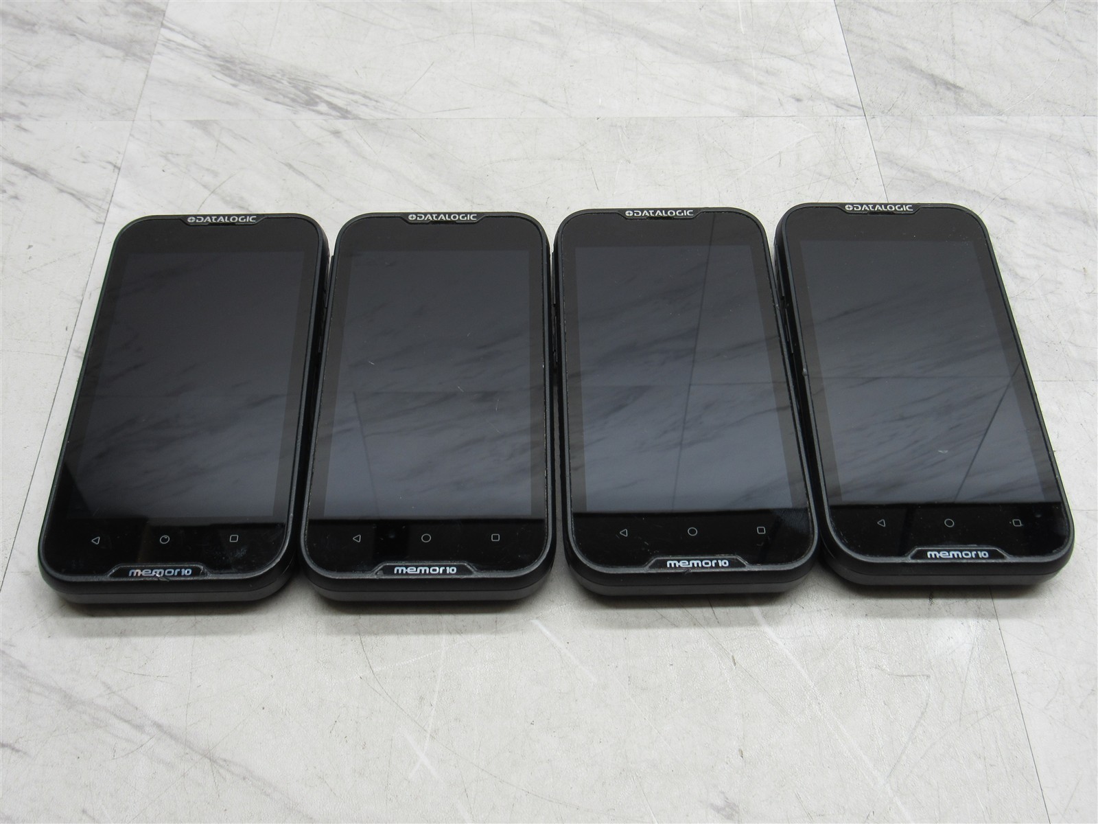 4 LOT – Datalogic Memor 10 Handheld Scanner 944350004 with 3x Batteries