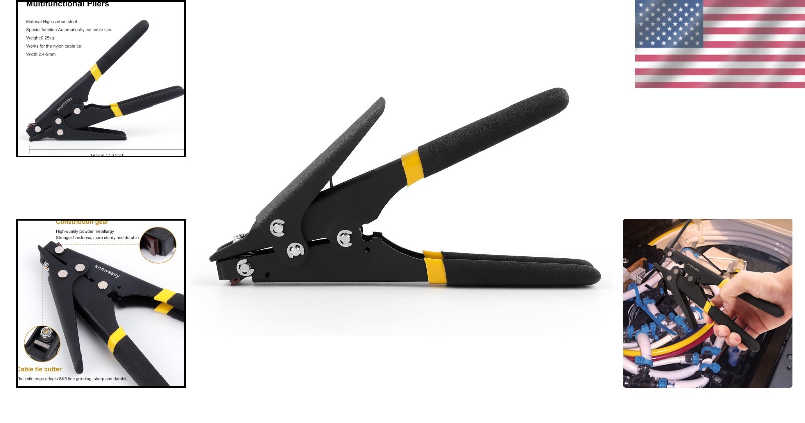 Cable Tie Cutting Gun – 0.3 Kg Pistol Grip Tool for Industrial Cable Management