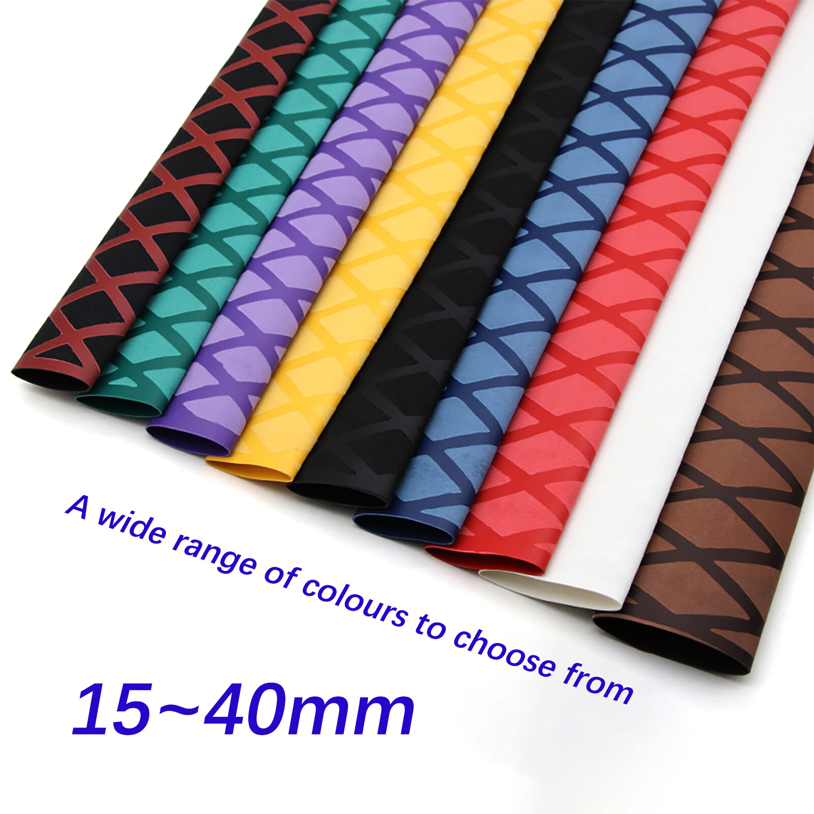 Non Slip Heat Shrink Tubing Fishing Rod Handle Grip Wrap Sleeving Dia 15mm-40mm