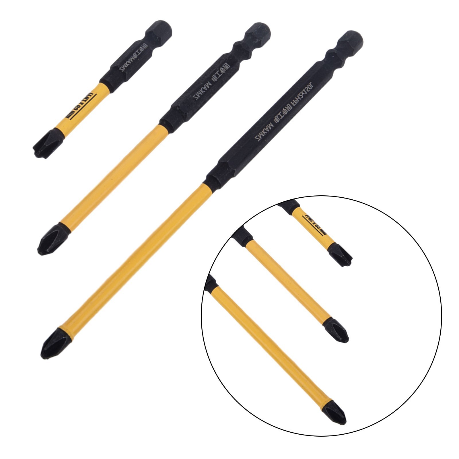 Magnetic Electrician Screwdriver Bit Set with FPH2 FPH2 65 110 150mm