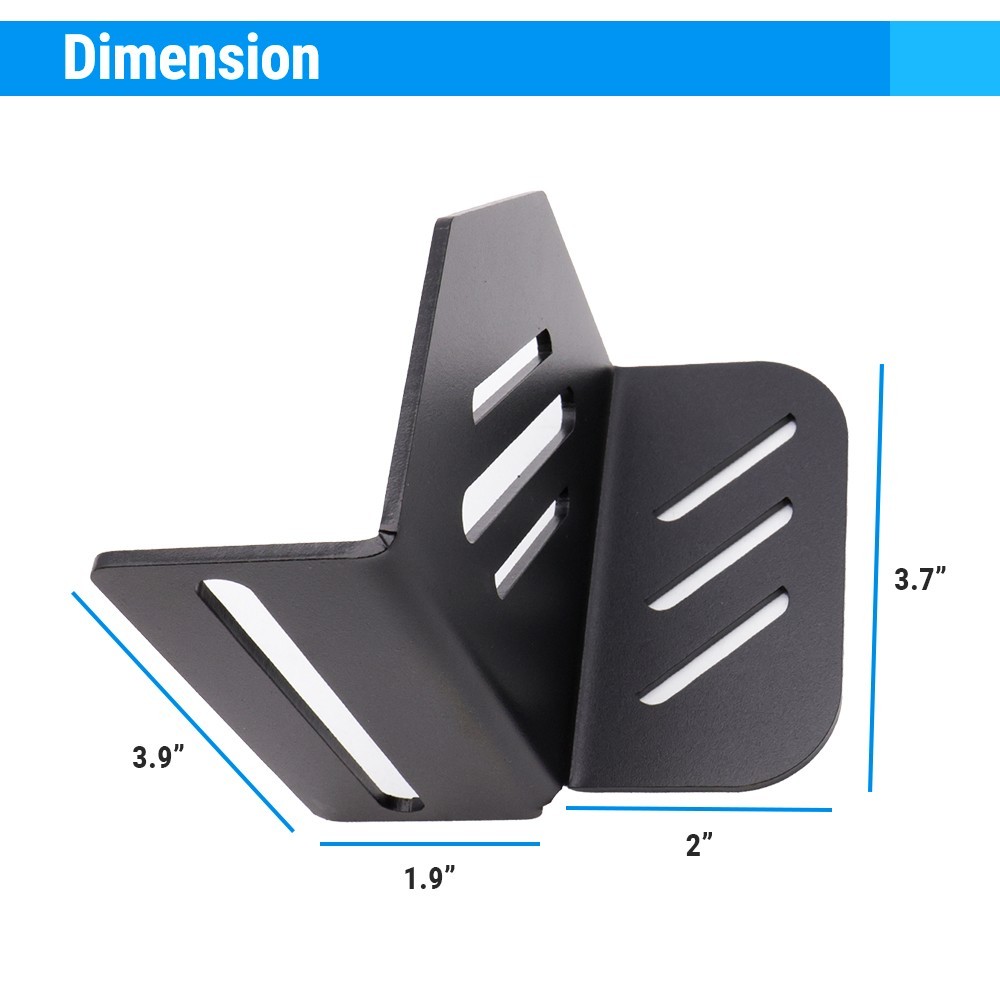 Powder Coated Stainless Steel Corner Bracket With T-Slot Channel Universal Fit
