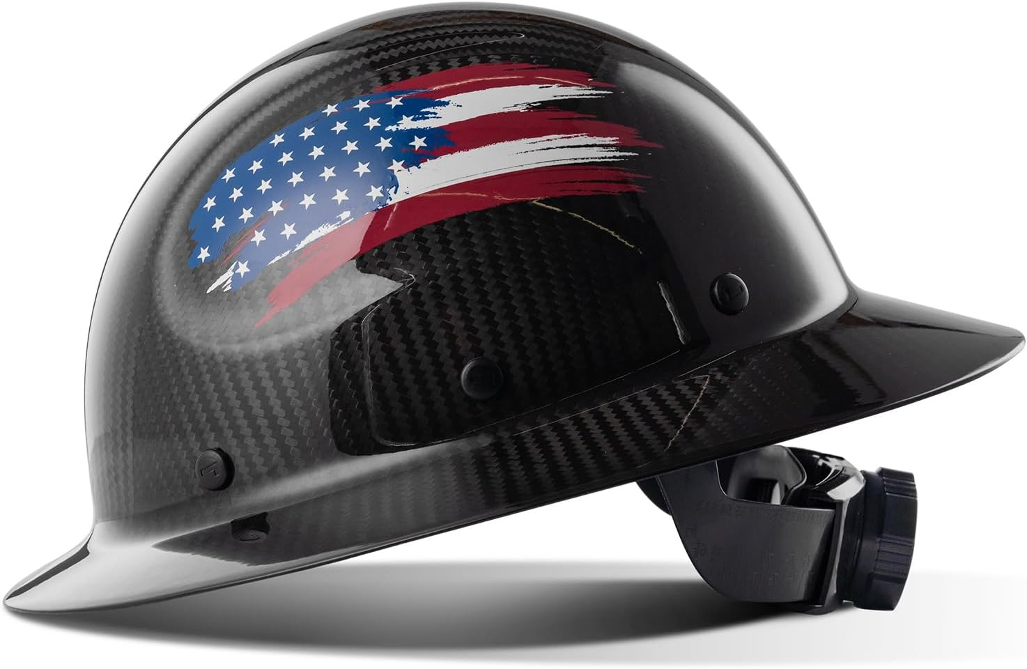 LANON Full Brim Hard Hat, OSHA Construction Work Approved, Premium Grey Dots Des