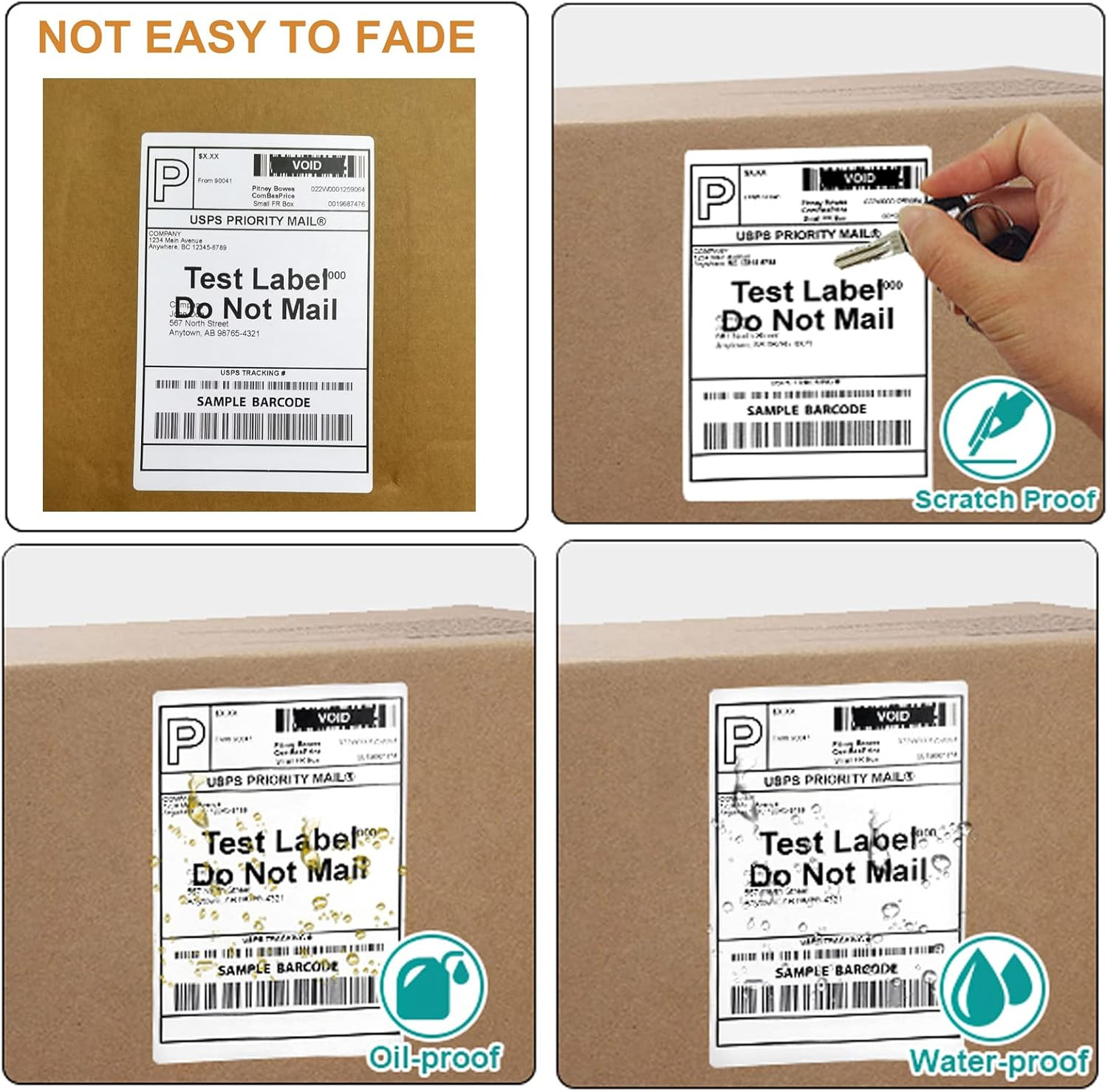 4×6 Thermal Shipping Labels – 20 Rolls, 250 Labels/Roll, Compatible Zebra Printe