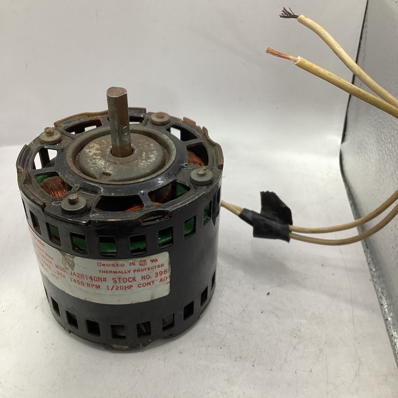 Magnetek 396 JA2R140N 1/20 HP 1450 RPM Universal Electric Motor USED