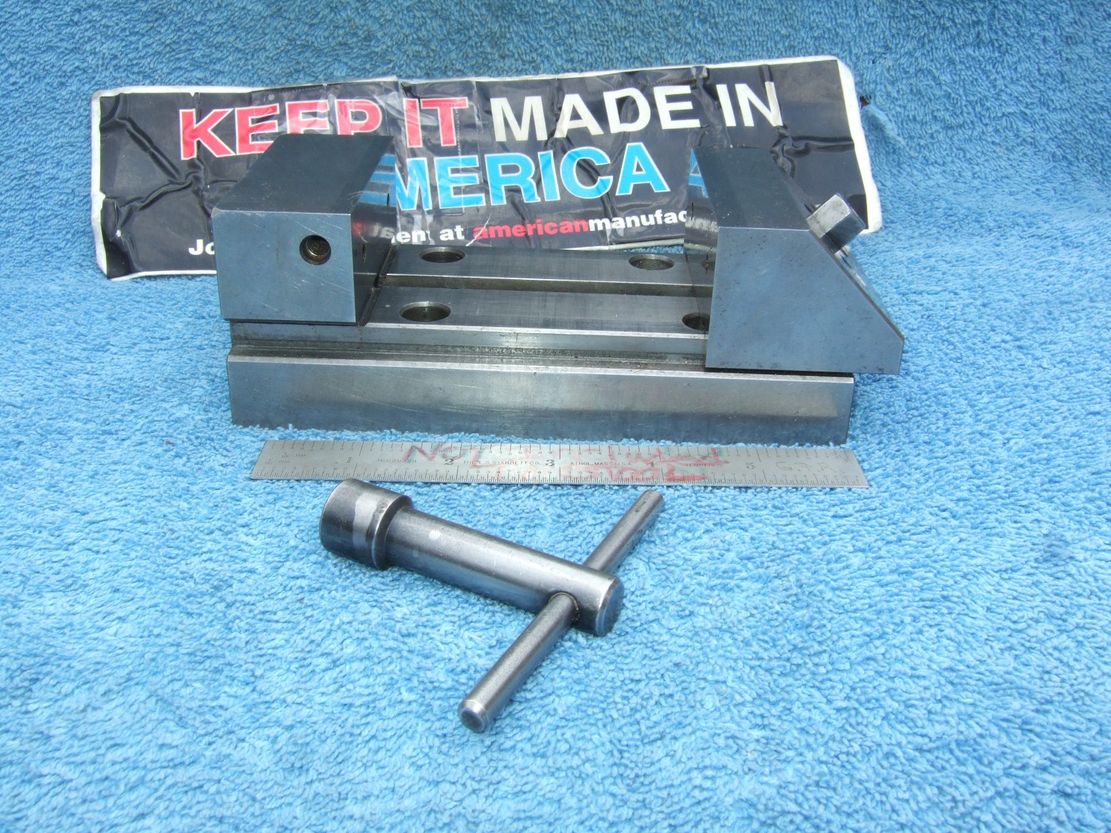 HERMANN SCHMIDT USED V0-4 GRIND VISE W/WRENCH TOOLMAKER MACHINIST INSPECTION #H