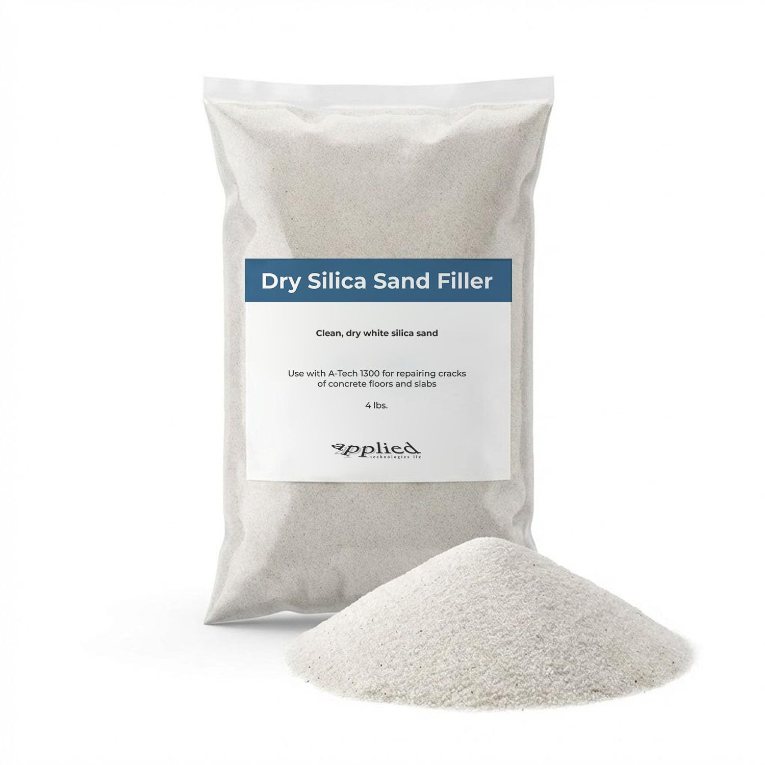 Dry Silica Sand Filler 4 Lb Bag, Dry Ground Silica Sand to Mix with A-Tech 1300
