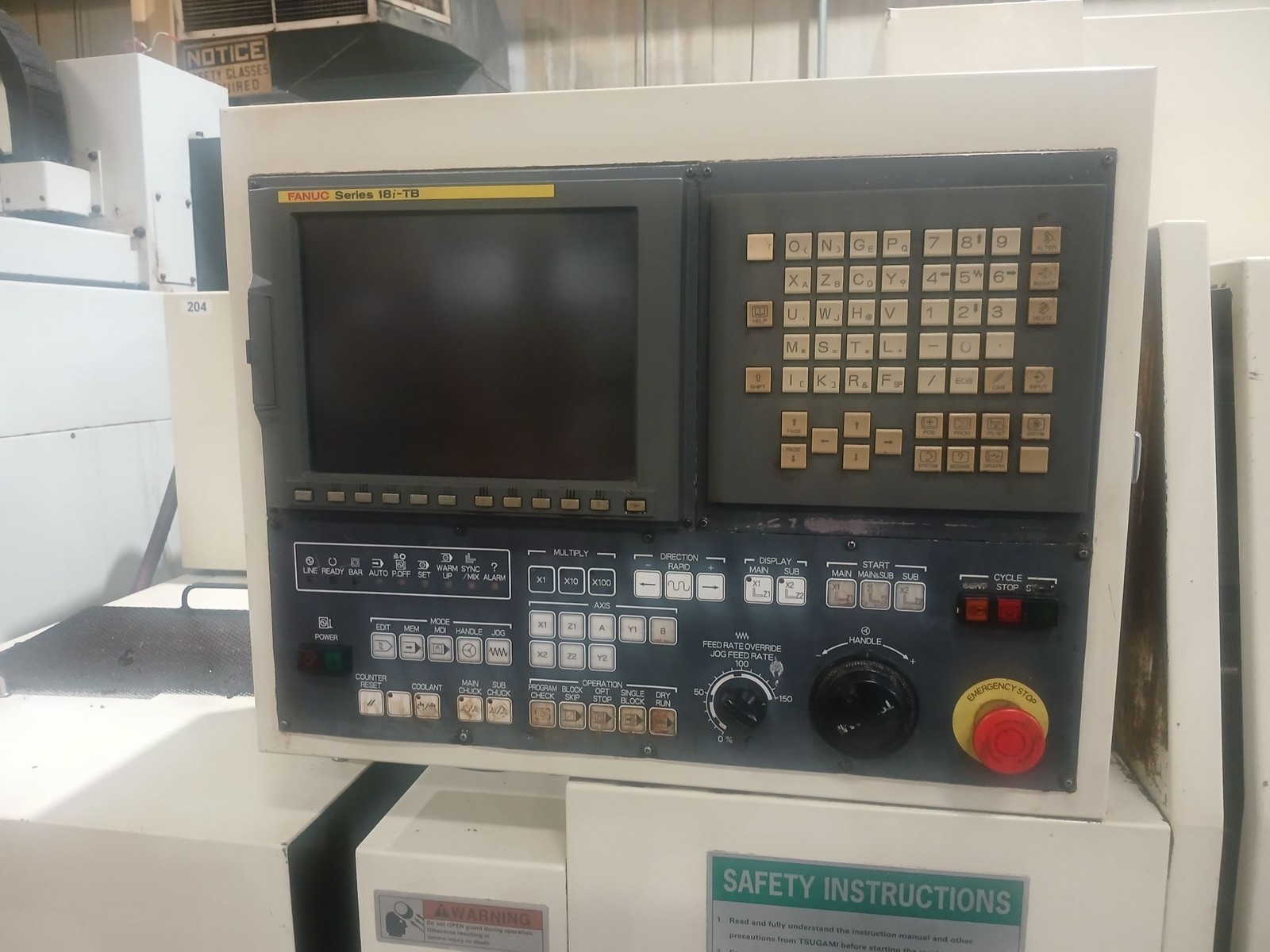 Tsugami BS26-III CNC Swiss Automatic Screw Machine w/LNS Bar Feeder