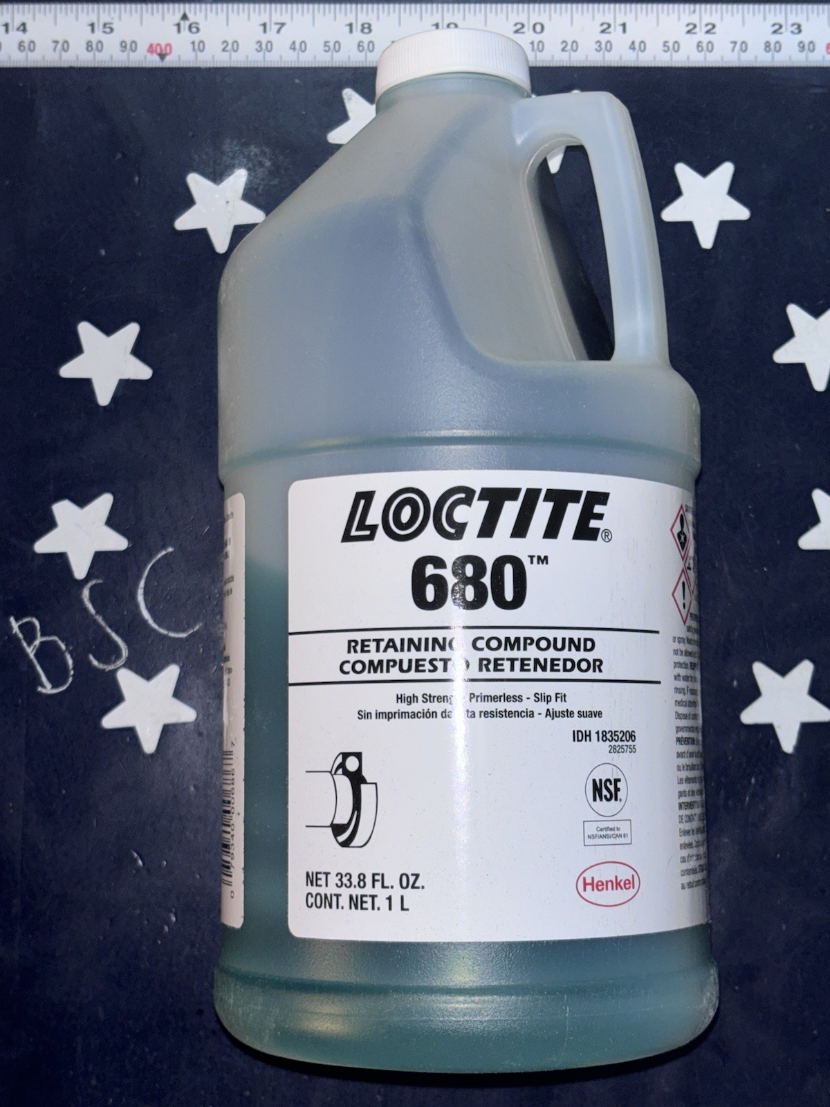 Loctite 680 Liter High Strength Slip Fit Retaining Compound EXP 05/2028 1835206