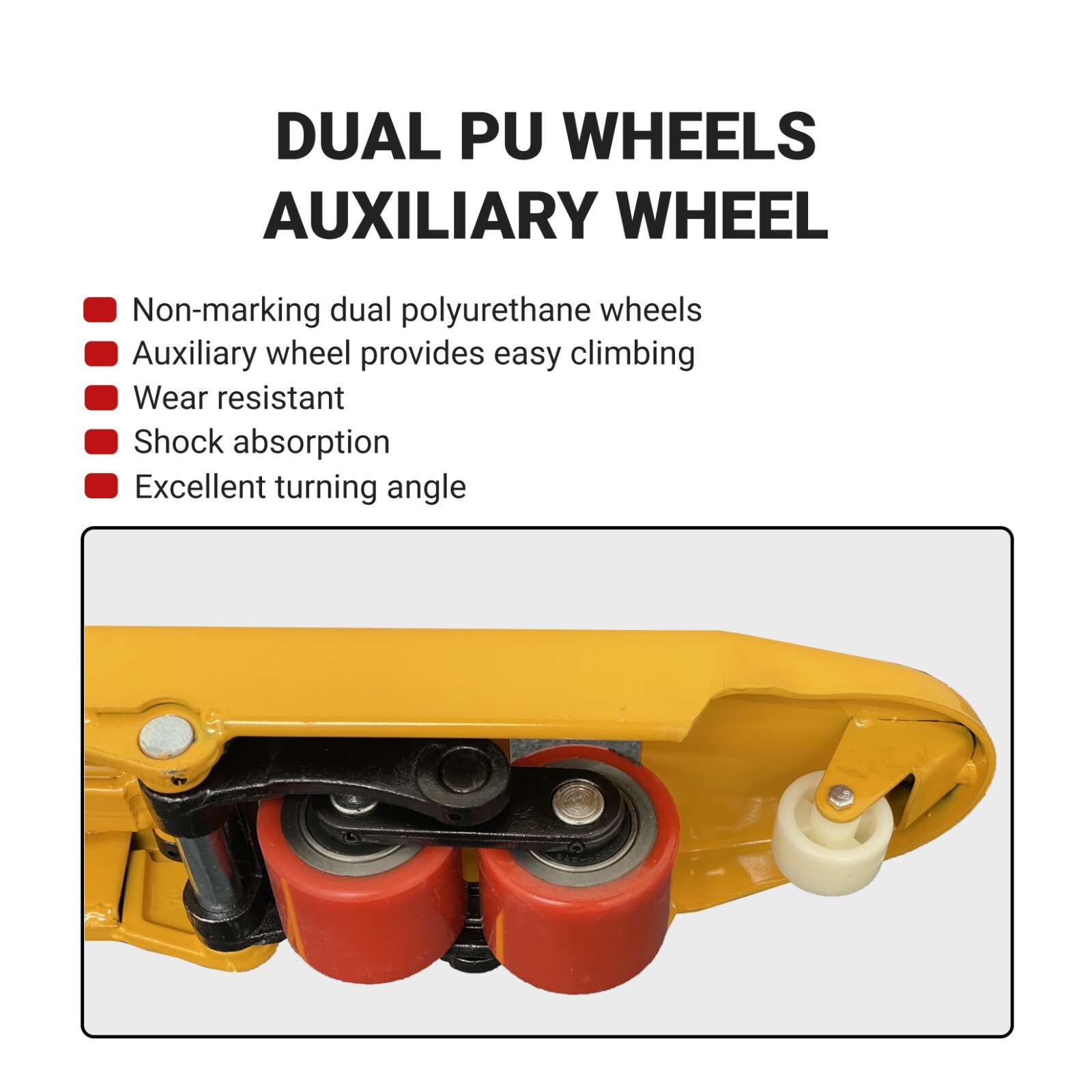WASSERMANN LIFT Manual Pallet Jack 48″X 27″ Fork 5500 LB Hand Pallet Truck