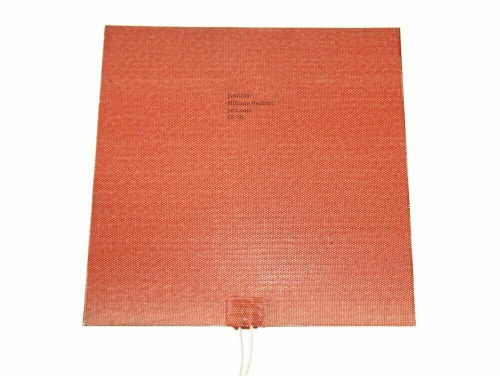 4″ X 4″ 100 X 100mm 12V 35W / 50W w/ 3M Factory Direct Sale Silicone Heater Pad