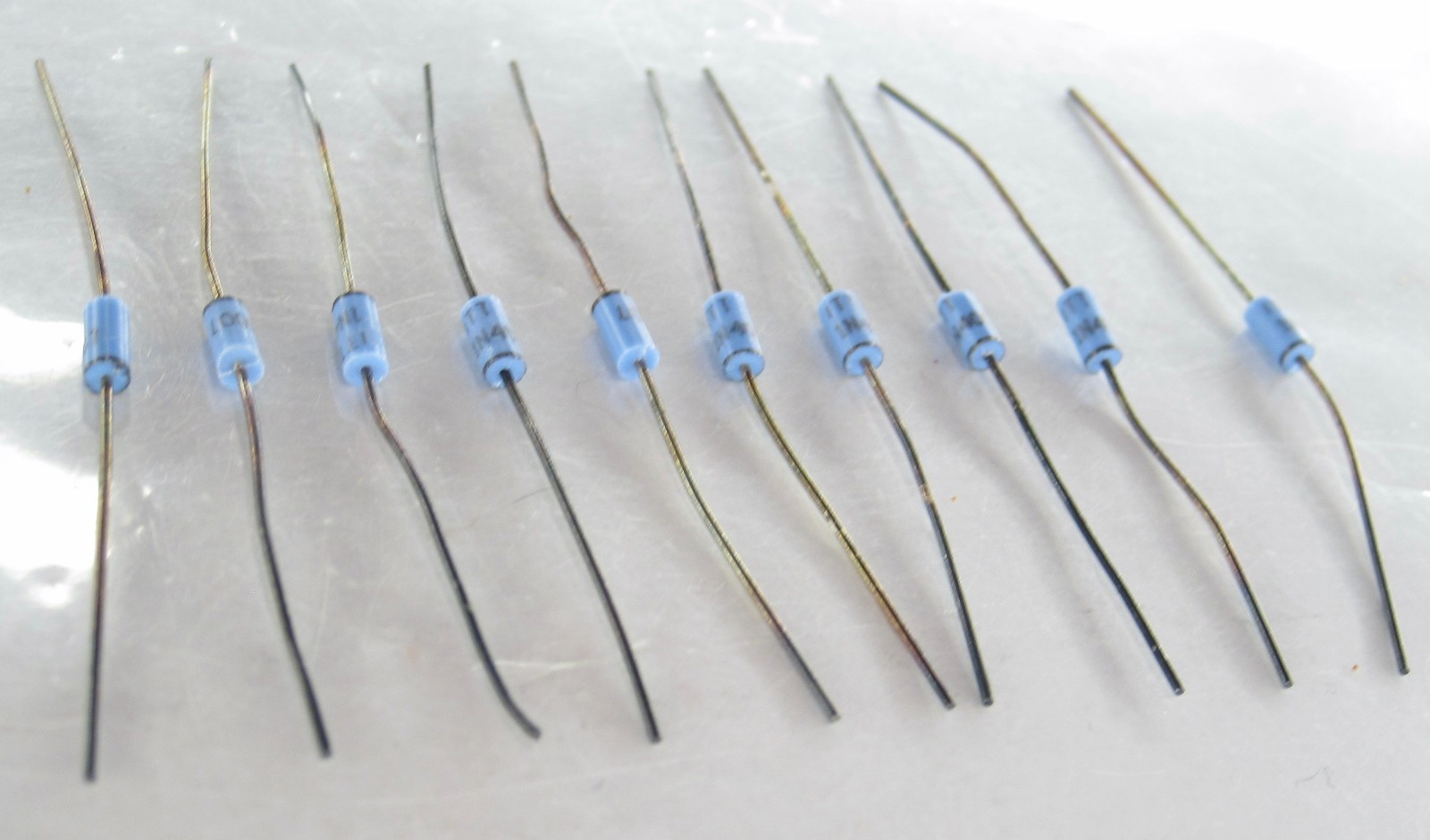 Vintage ITT Surplus Film Capacitors 1N4007 1000V piv 30 Lot of 10
