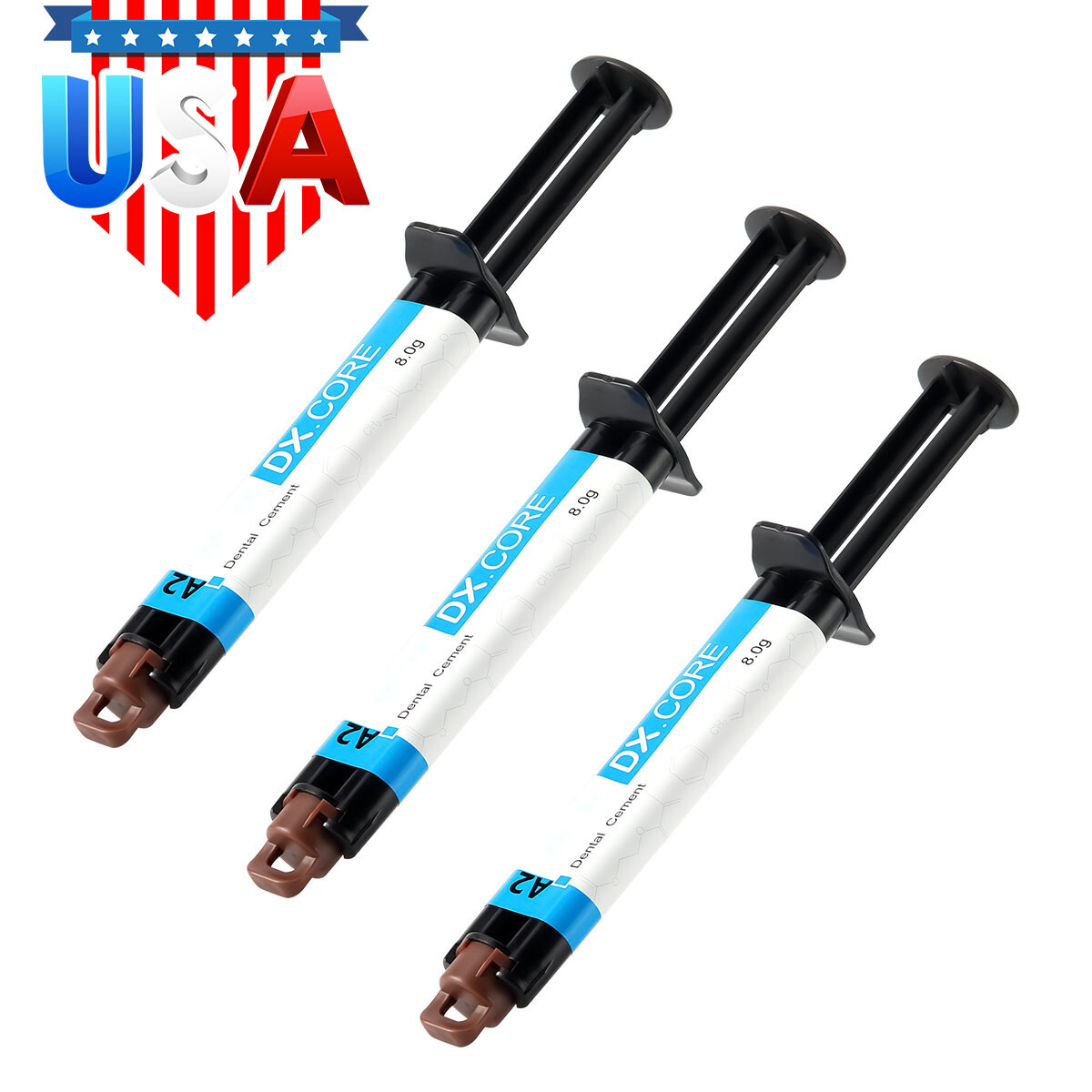 Dentex Dental Flowable Composite Resin Dual Cure Core Build Up A2/A3 DX.CORE