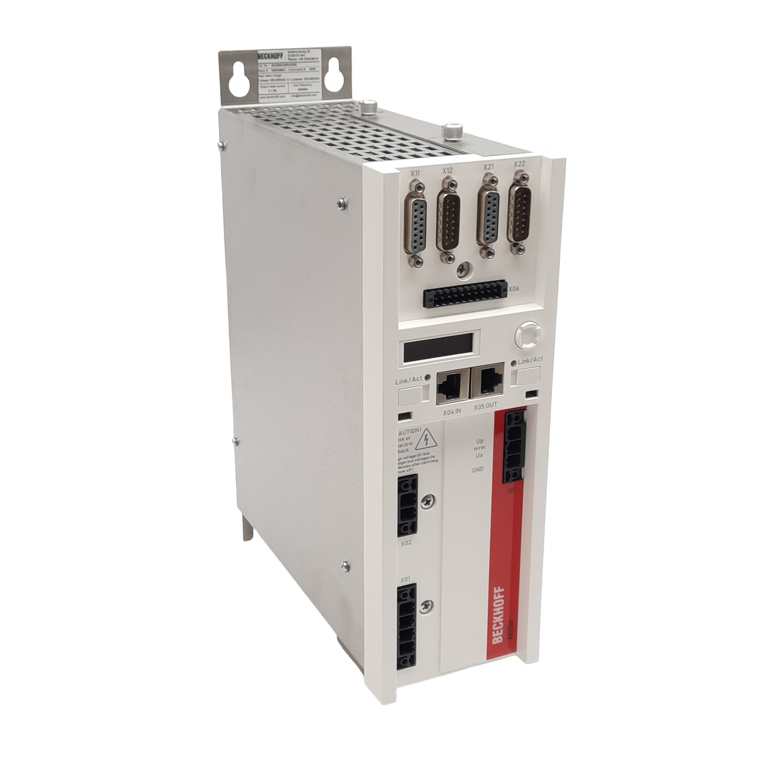 Beckhoff AX5206-0000-0202 Digital Compact Servo Drive, 2-Channel, 3PH 100-480VAC
