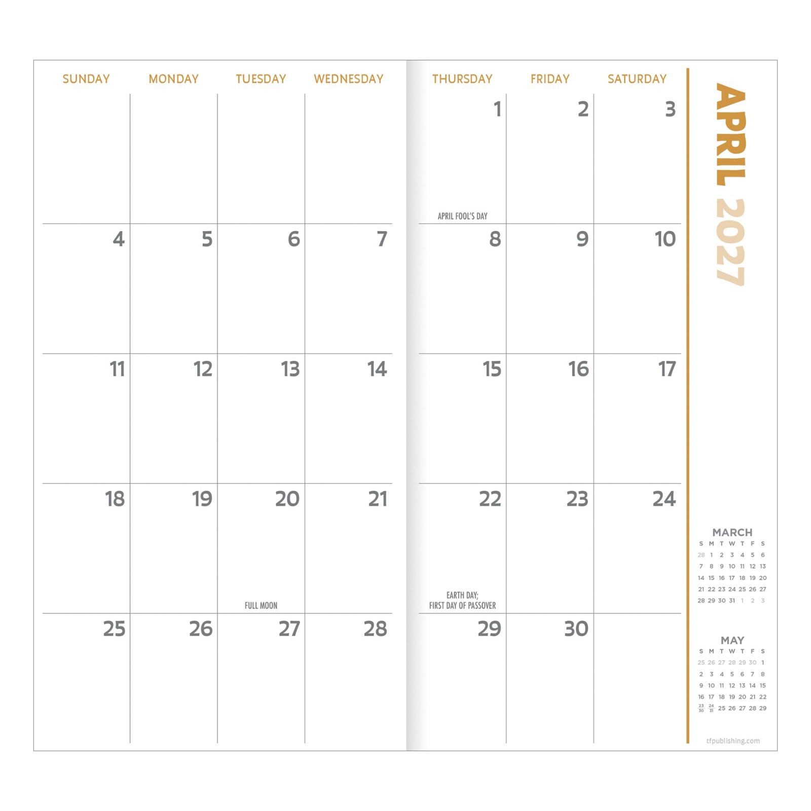 2027-2028 Flag Small Monthly Pocket Planner