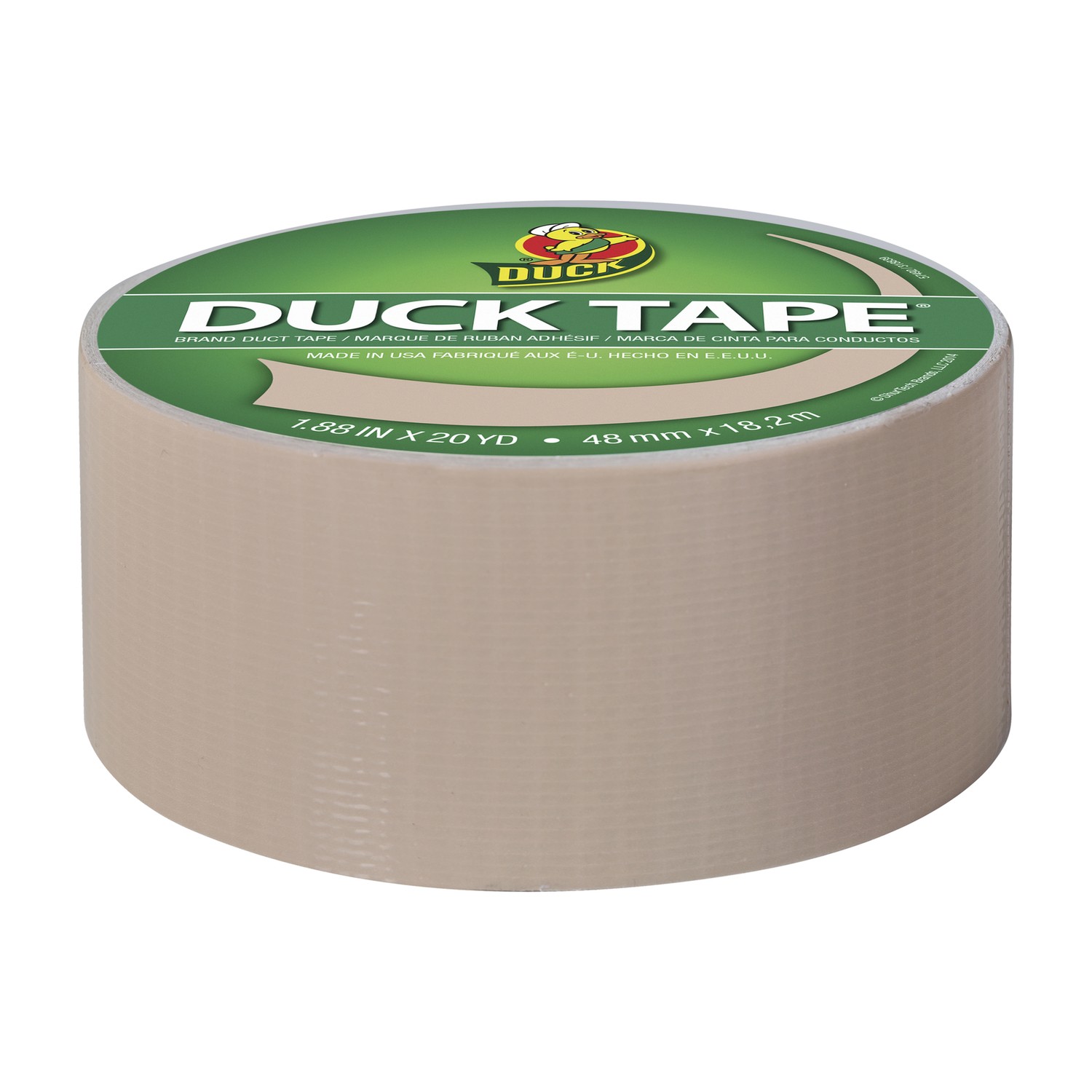 Duck 1.88 in. W X 20 yd L Beige Solid Duct Tape (Pack of 6)