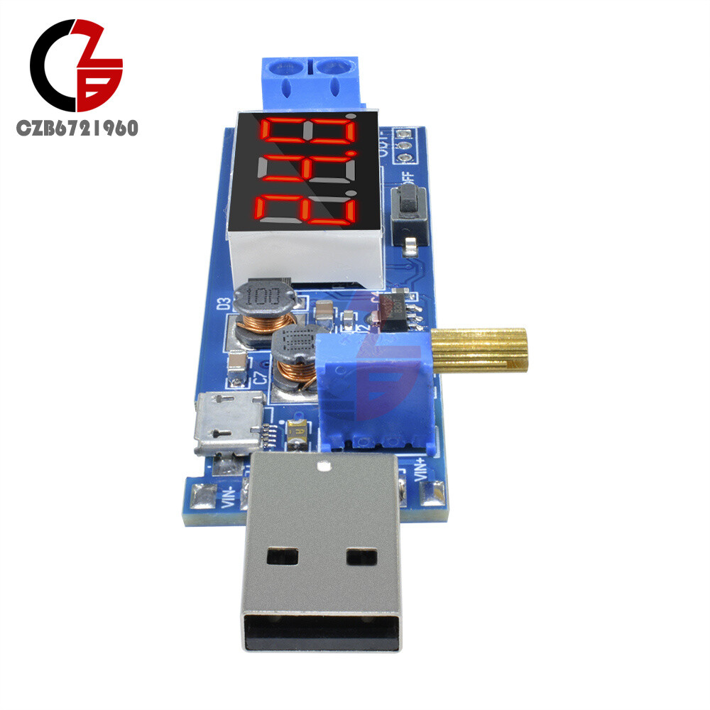 DC-DC 5V to 1.2V-24V USB Step UP/Down Converter Power Supply Module Digital LCD