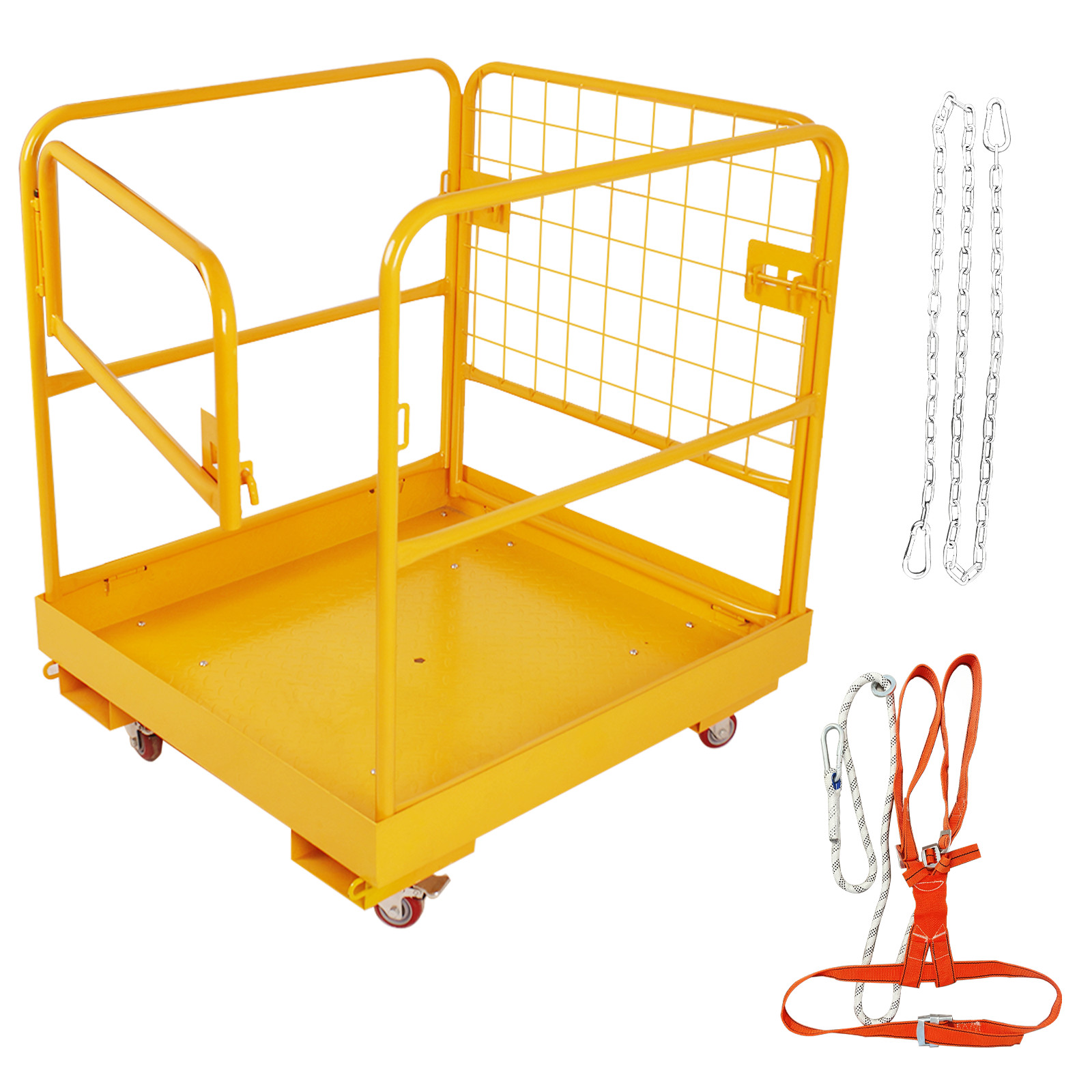36x36in Forklift Safety Cage1200lbs Work Platform,Aerial Basket,Safety Cage Bask