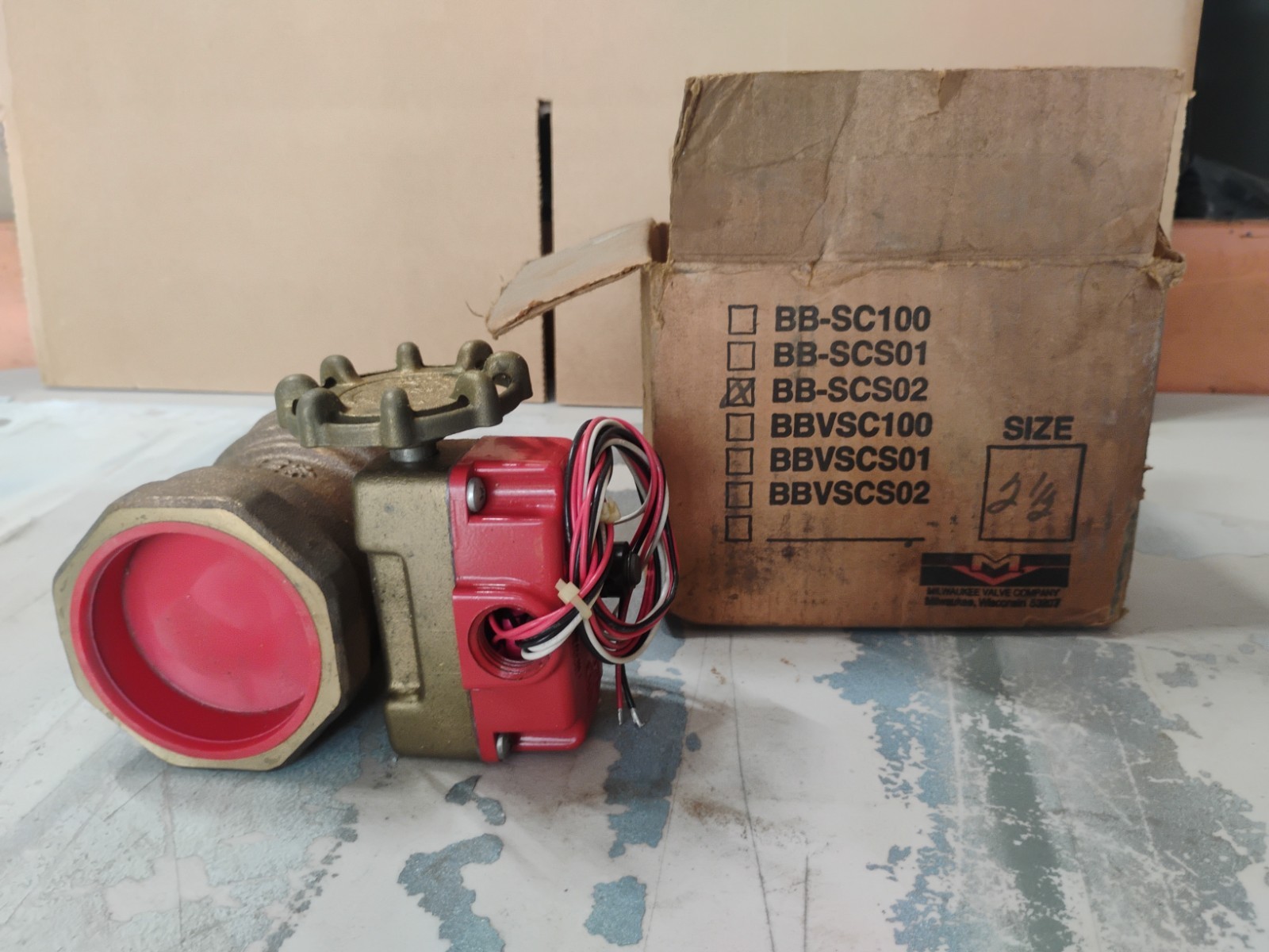 NOS MILWAUKEE VALVE 97004-W INDOOR/OUTDOOR BUTTERFLY VALVE BB-SCS02 2,1/2″