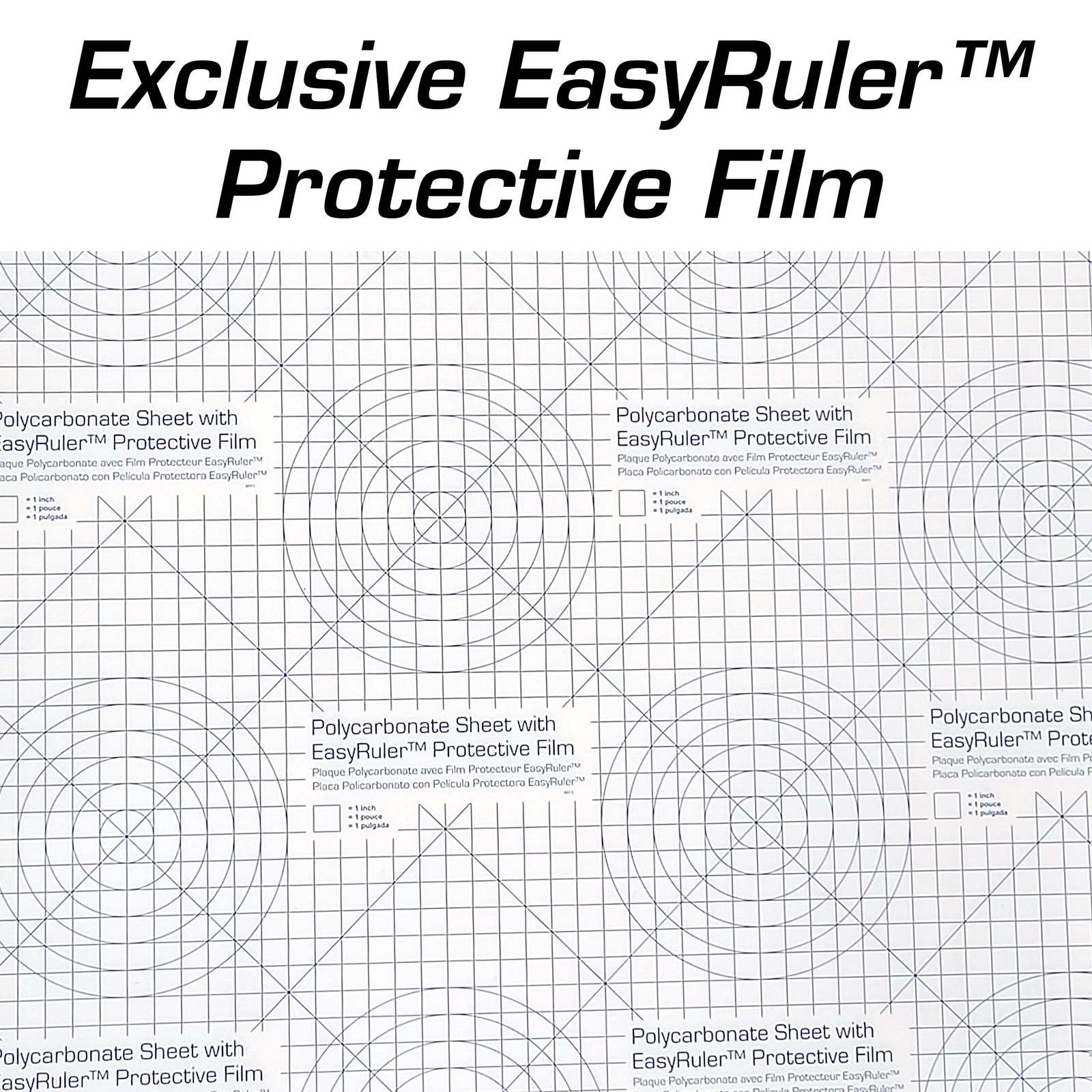 Polycarbonate Clear Plastic Sheet 12 X 24 X 0.030 1/32 Exact with EasyRuler F…