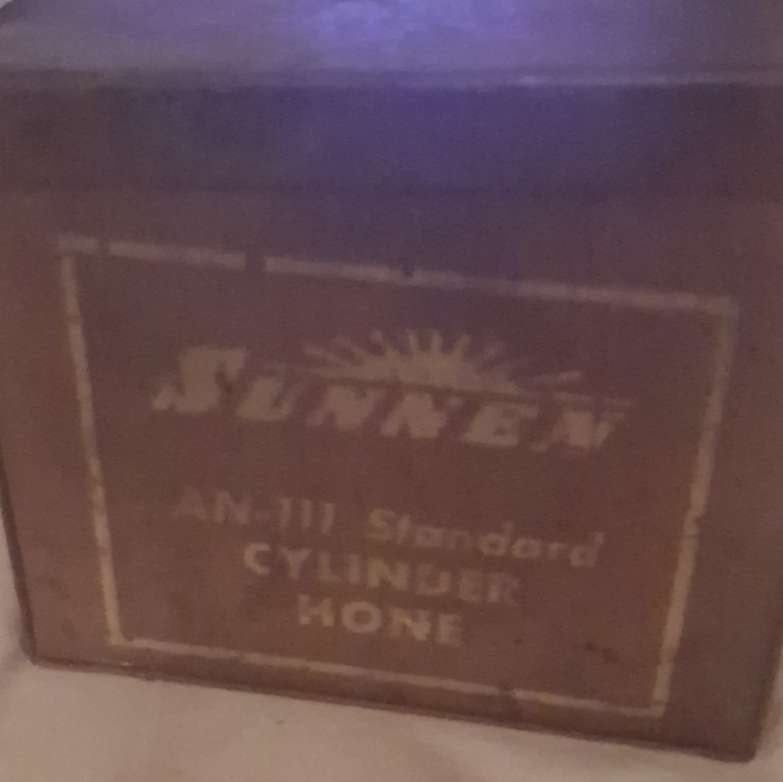 Sunnen AN-111 Standard Cylinder Hone Manual, Case, Honing Stones, 3 in Plate