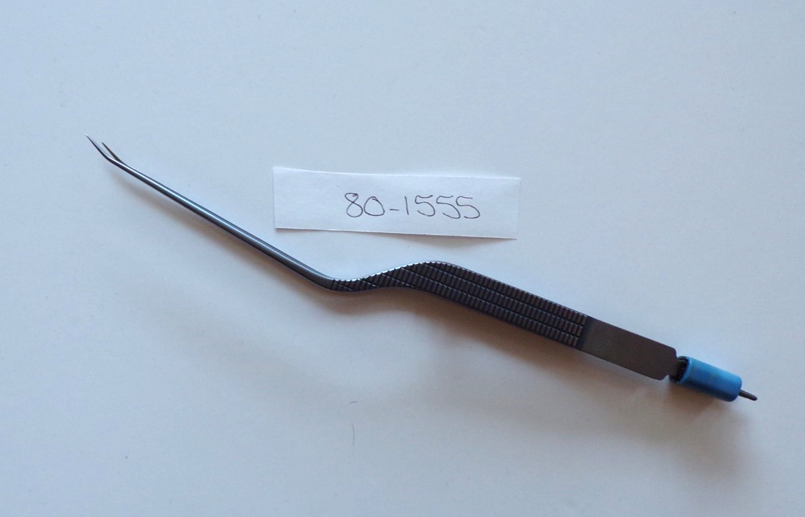 Codman 80-1555 Malis Bipolar Bayonet Forceps, Angled Down, Titanium