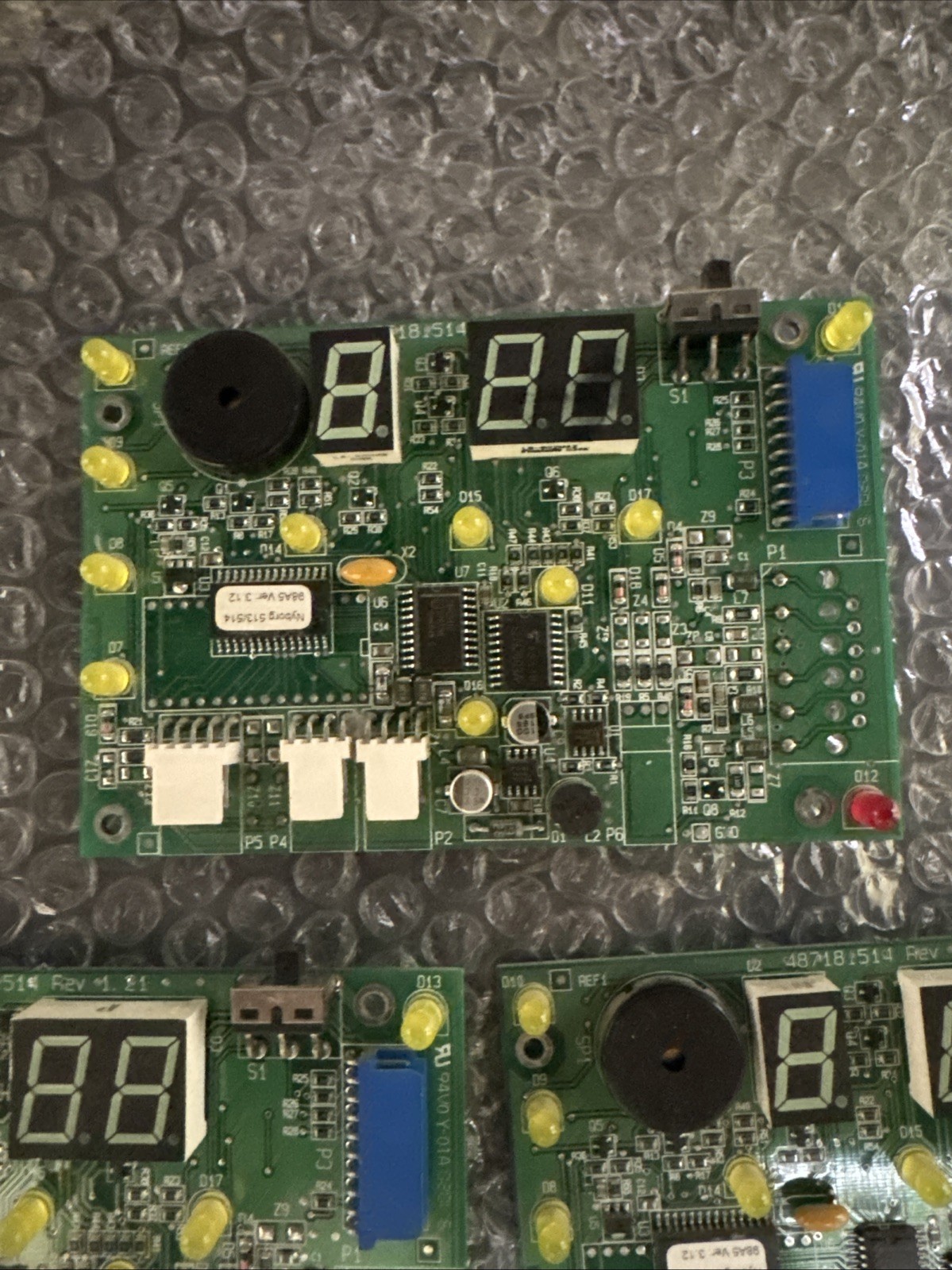 3x Display Module Circuit Board #487181514 for Wascomat TD3030 Dryer rev 1.21