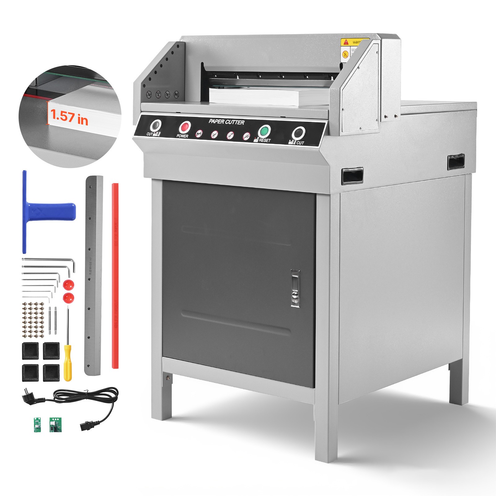 Uimoso Electric Paper Cutter with 17.72 in Width and 1.57 in Thickness