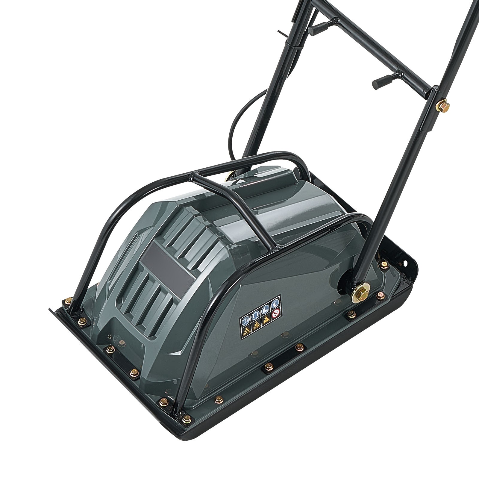 Uimoso 130W Electric Plate Compactor with 5kN Force and 3.9in Compaction Depth