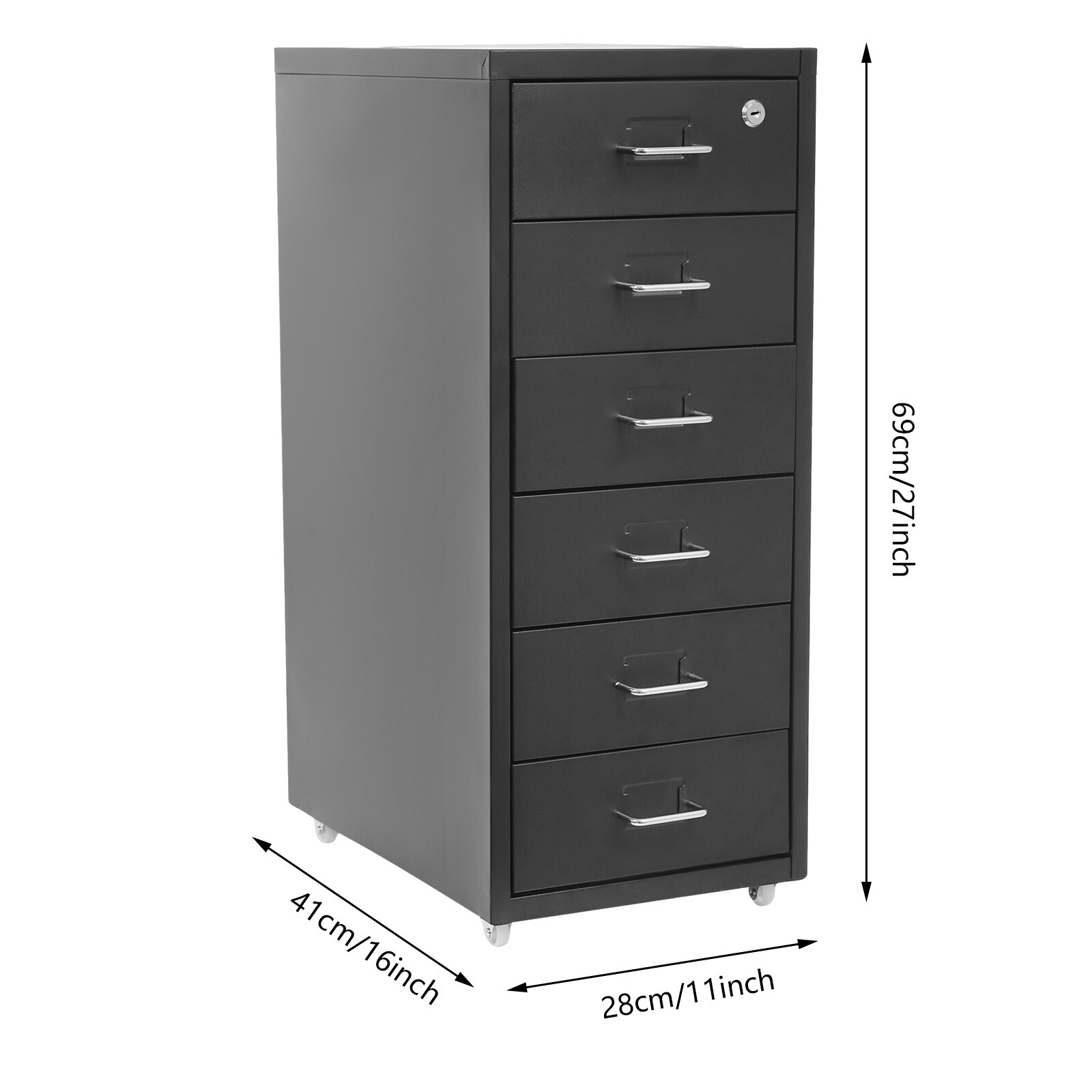 Vertical File Cabinet, Metal File Cabinet with Lock, Filing Cabinet