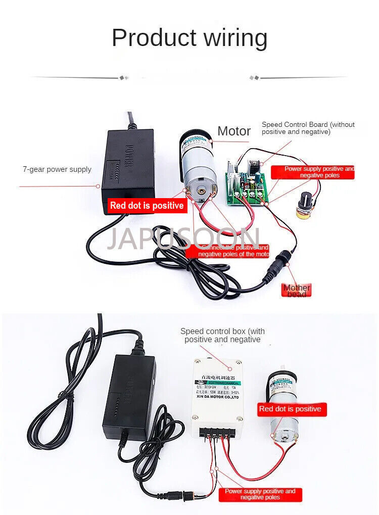 12V/24V Electric Micro Miniature Geared DC Motor 2 W CW/CCW 5~300 RPM Low Speed