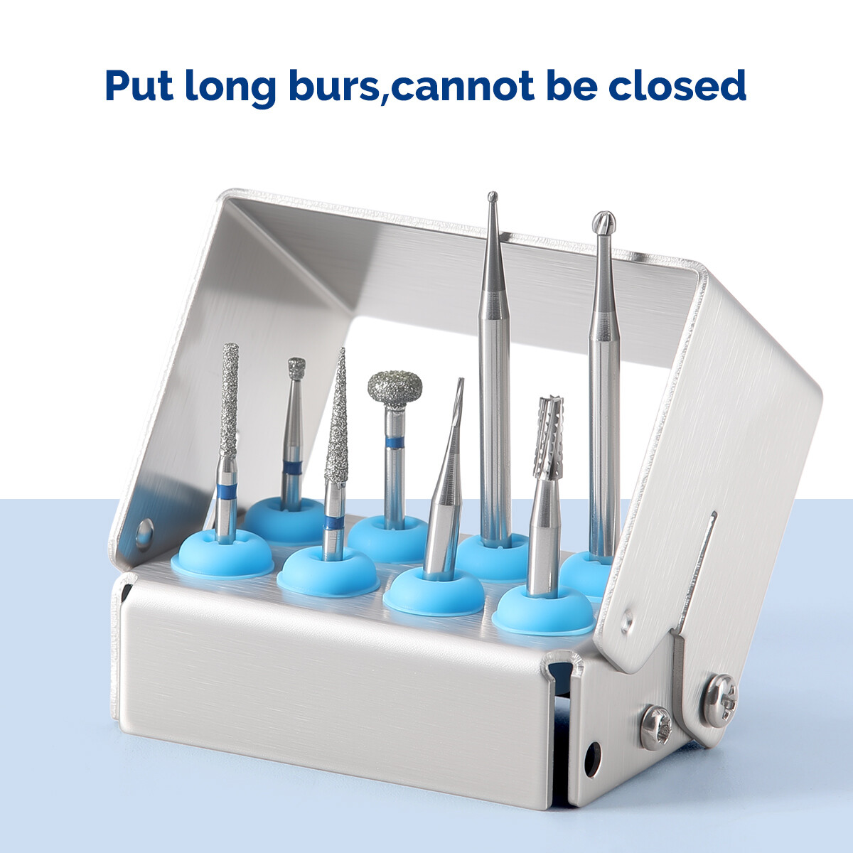 8/30 Holes Dental Bur Holder Disinfection Block Case Box Dentist Stand Autoclave