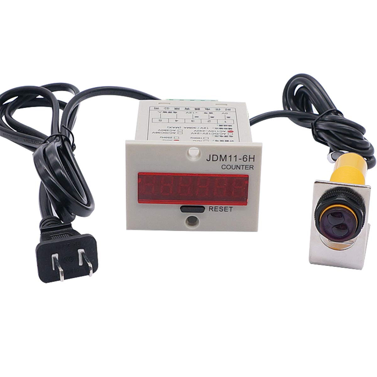 / 110-220VAC LED Auto Display Digital Counter 0-999999 6 Digits + Photoelectric