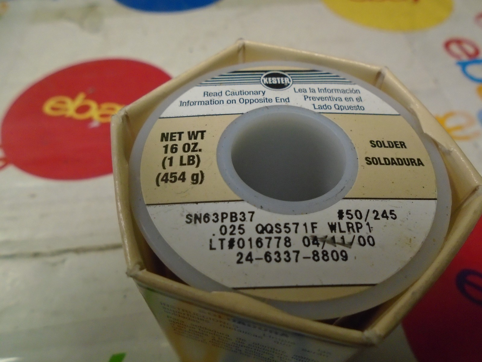 Kester Solder 24-6337-8809 | 63-37 | Sn63Pb37 | #245| .025″ | 1.1%
