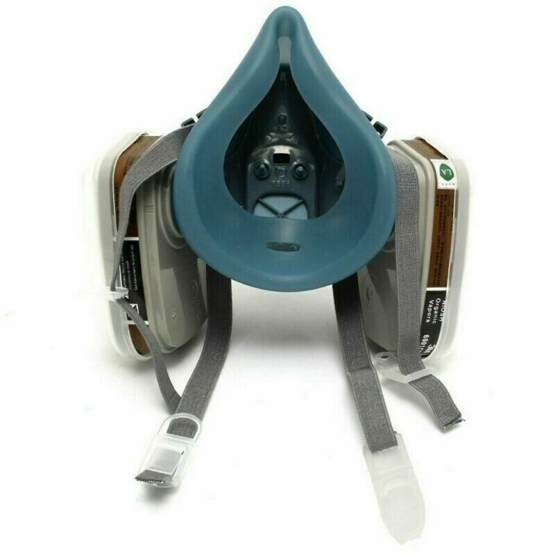 27in1 Half Face Gas Mask Facepiece Spray Painting 7502 Respirator Safety Protect