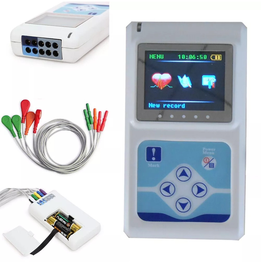 Genuine CONTEC TLC9803 Dynamic ECG Monitor System 24 Hours Recorder ECG Holter