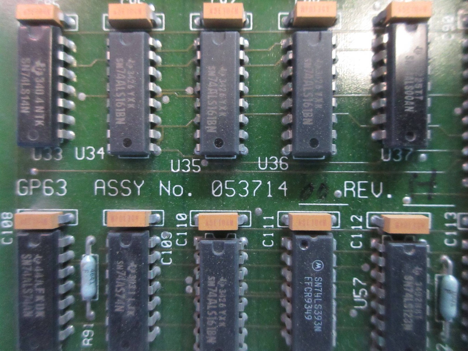 Measurex 05371400 Rev H GP63 Transition Module PLC Board 053714-00 Revision H