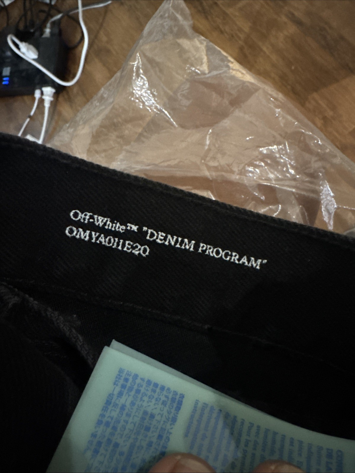 OFF-WHITE Virgil Abloh Diagonal Pocket Slim Jean Black Men’s Size 32 OMYA011E20