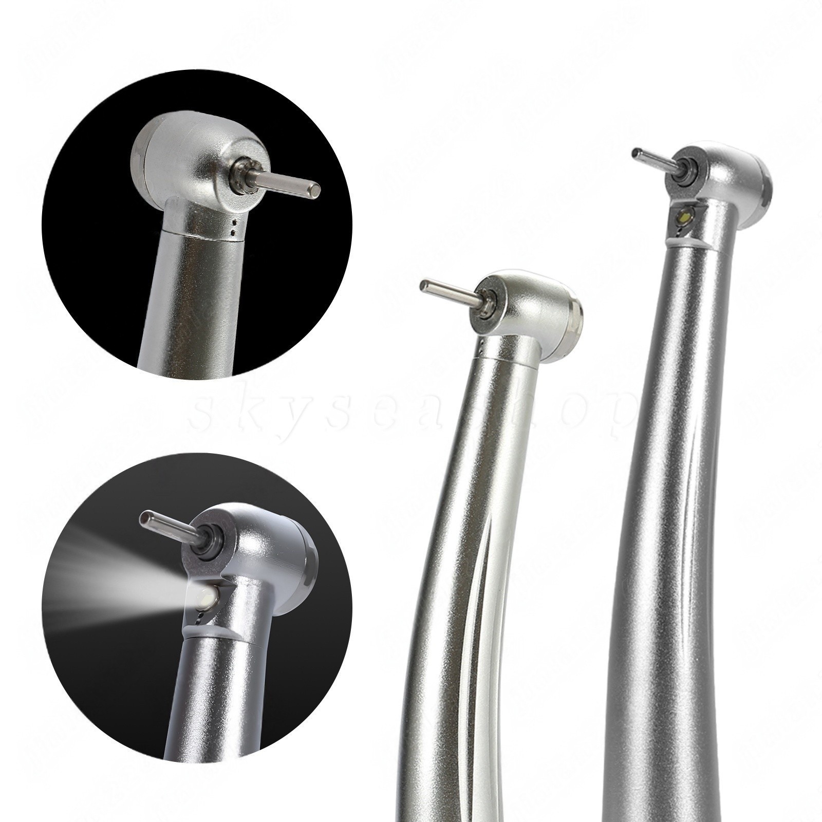 Dental Small Mini Head Handpiece High Speed Turbine 4Hole LED E-Generator/No-LED